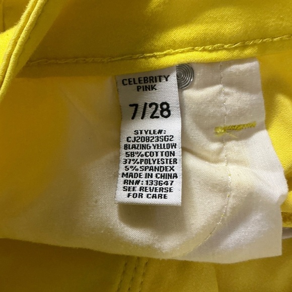 Celebrity Pink Vibrant Yellow Straight Leg Pants - Picture 4 of 8